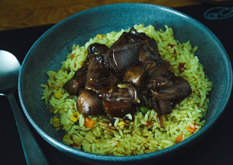 Steps to Make Favorite Vegan mushroom Bourguignon