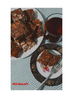 عکسی از دستور دسر کیک یخچالی با بیسکویت