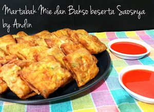 Foto resep Martabak Mie dan Bakso beserta Saosnya