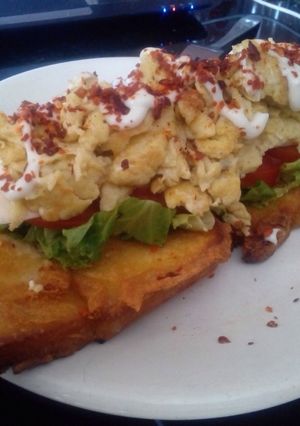 Foto resep Simple open sandwich 