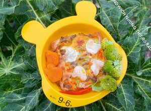 Hình của món SANDWICH NƯỚNG THỊT BÒ RAU CỦ - BÉ ĂN DẶM 9M+.