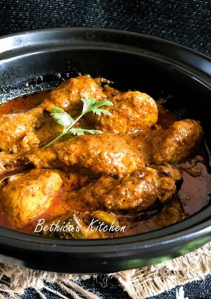 A picture of Chicken Kasundi (Mustard Chicken - Bong style).