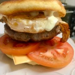 A picture of Burger with a twist.