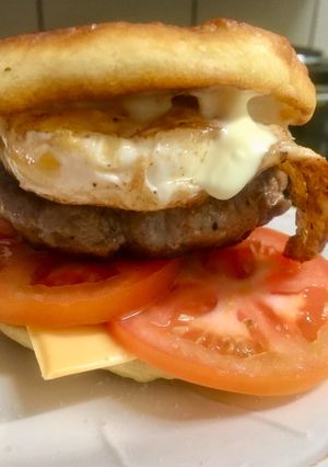 A picture of Burger with a twist.