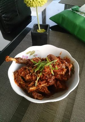Foto resep Ayam Nabut aka Ayam Bumbu Merah Gurih Pedas Nikmat