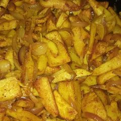 A picture of Arbi ki sabji.