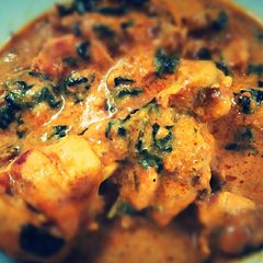 A picture of Methi chicken.