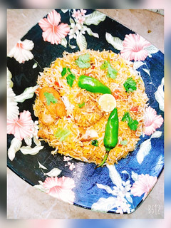 A picture of Sindhi biryani.
