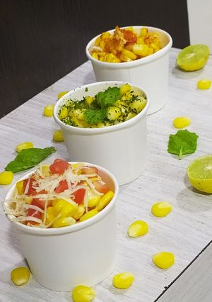 A picture of Steamed Sweet Corn Chaat.
