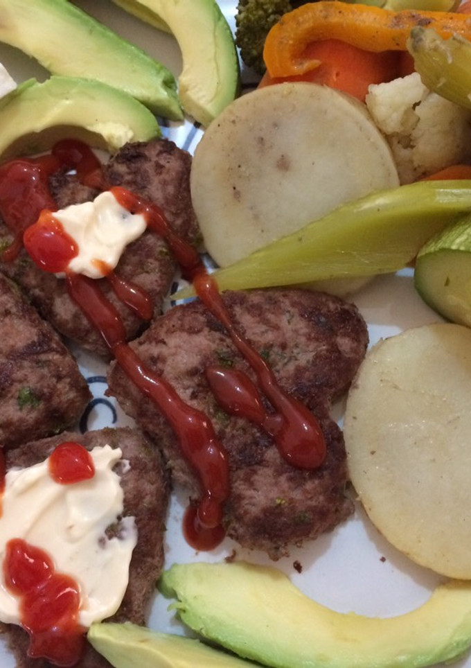 Una foto de Hamburguesa corazón sin pan