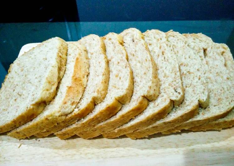  Resep  Roti  tawar  gandum empuk oleh maria crishtabella 