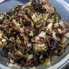 A picture of Bittergaurd salad.