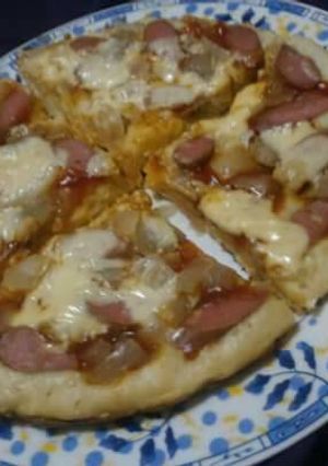 Foto resep Pizza teflon tanpa timbangan, tanpa uleni, tanpa telur