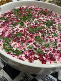 صورة لوصفة فتة ورق العنب