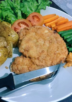 Foto resep Homemade Chicken Steak with Homemade Sauce