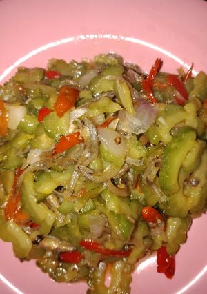 Foto resep Pare ikan teri
