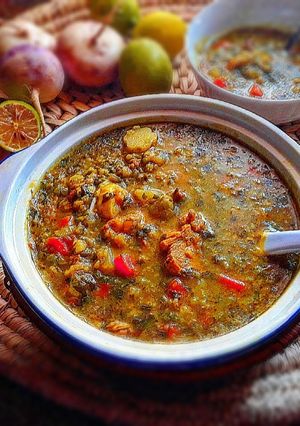 عکسی از دستور آش شلغم