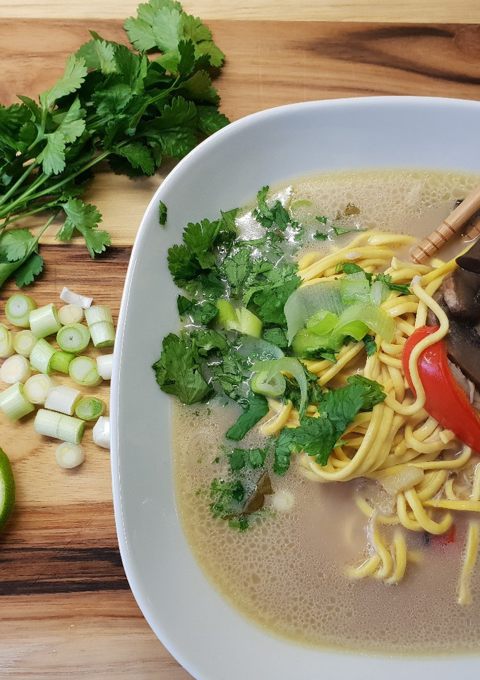 Una foto de Sopa thai sin gluten