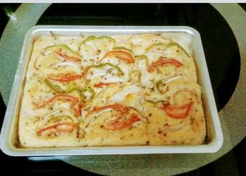 Popular Cuisine Focaccia Bread Home Style