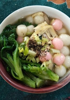 鹹湯圓 🍀素食 的食譜成品照片