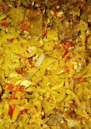 A picture of MY HOME MADE FRIED INDOMIE recipe by Maman Mus'ab.