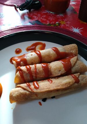 Una foto de Tacos dorados (Como los que venden en el mercado)