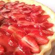 Tarta de fresas con hojaldre y crema pastelera