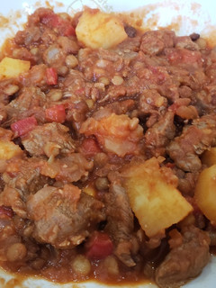 Una foto de Guiso de lentejas fácil (para chicos)
