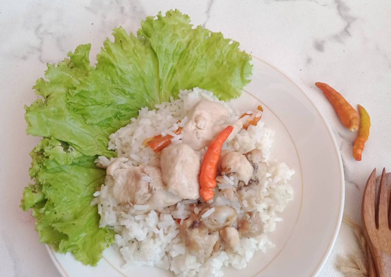 Nasi liwet ayam