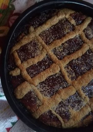 Una foto de Pasta frola integral de membrillo