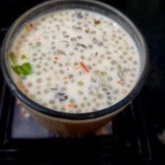 A picture of Protein & Fibre rich Sattu Chia Buttermilk.