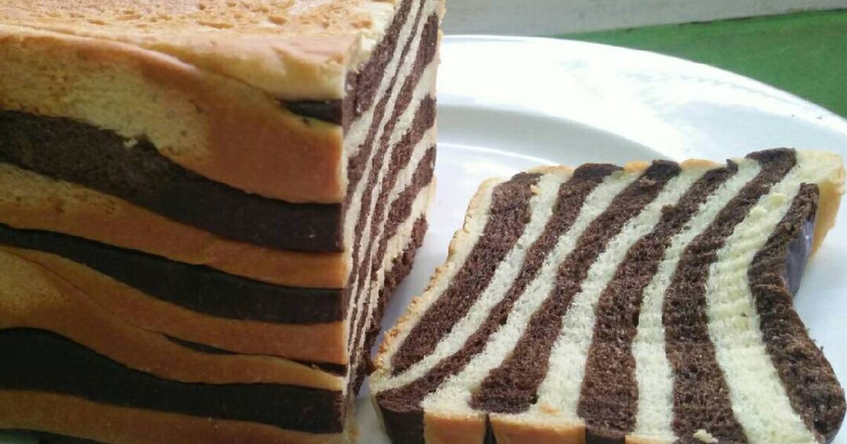 Resep Roti tawar zebra oleh Ibu Khansa Rafeyfa Cookpad