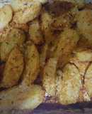 Papas gratinadas con queso parmesano