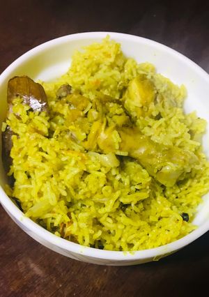 A picture of Chicken Donne Biryani Recipe.