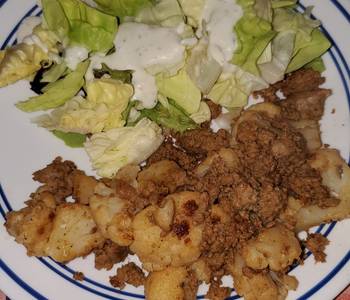 Unique Recipe Garlic Butter Ground Turkey and Cauliflower Skillet Delicious