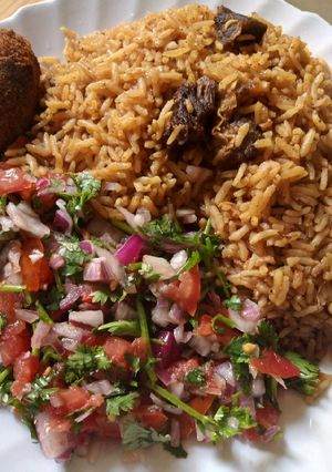 A picture of Beef Pilau.