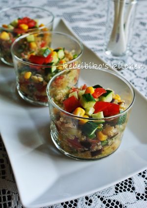A picture of Japanese Tabbouleh with Mixed Grains.