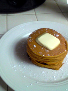 A picture of Willies Vanilla Pumpkin Pancakes.