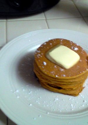 A picture of Willies Vanilla Pumpkin Pancakes.