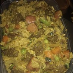 Fried rice with a twist A picture of Fried rice with a twist.