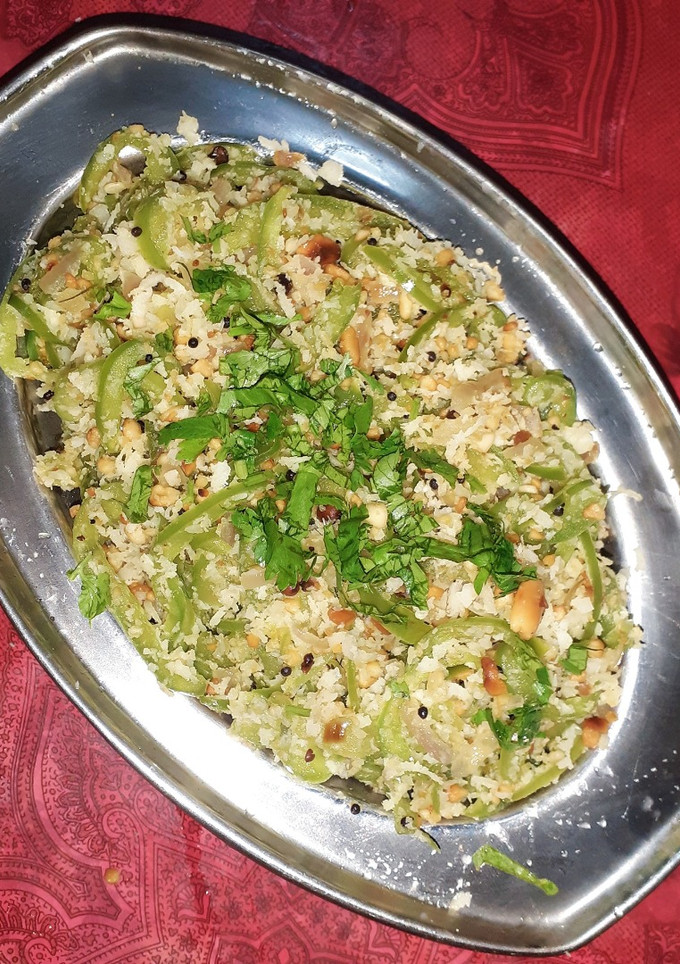 குடைமிளகாய் வேர்க்கடலை பொரியல் #பொரியல் செய்முறை முக்கிய புகைப்படம்