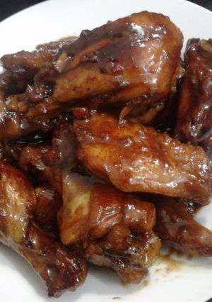 Hình của món Gà om coca.