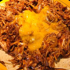 A picture of BBQ Shredded Chicken Tortilla Snack.