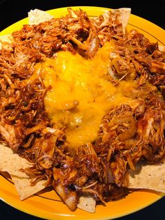 A picture of BBQ Shredded Chicken Tortilla Snack.