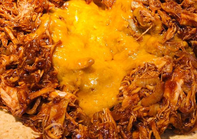 Recipe of Homemade BBQ Shredded Chicken Tortilla Snack