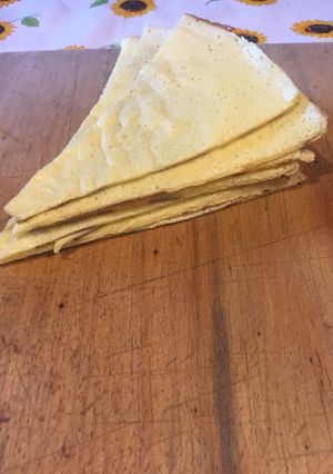 Una foto de Fainá de queso súper rápido y delicioso 😋