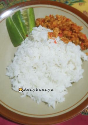 Foto resep Nasi Sambal Tempe goreng