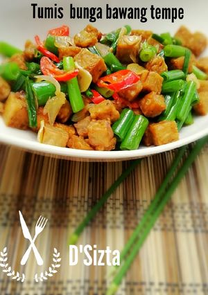 Foto resep Tumis Bunga Bawang Tempe