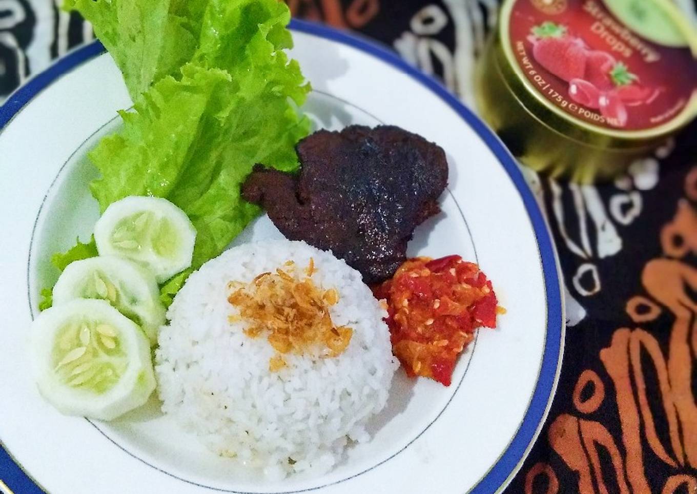 Daging bakar sambel korek khas Solo🌶️