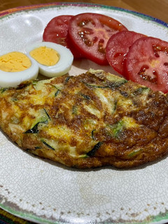 Una foto de Tortilla fácil de zapallito italiano